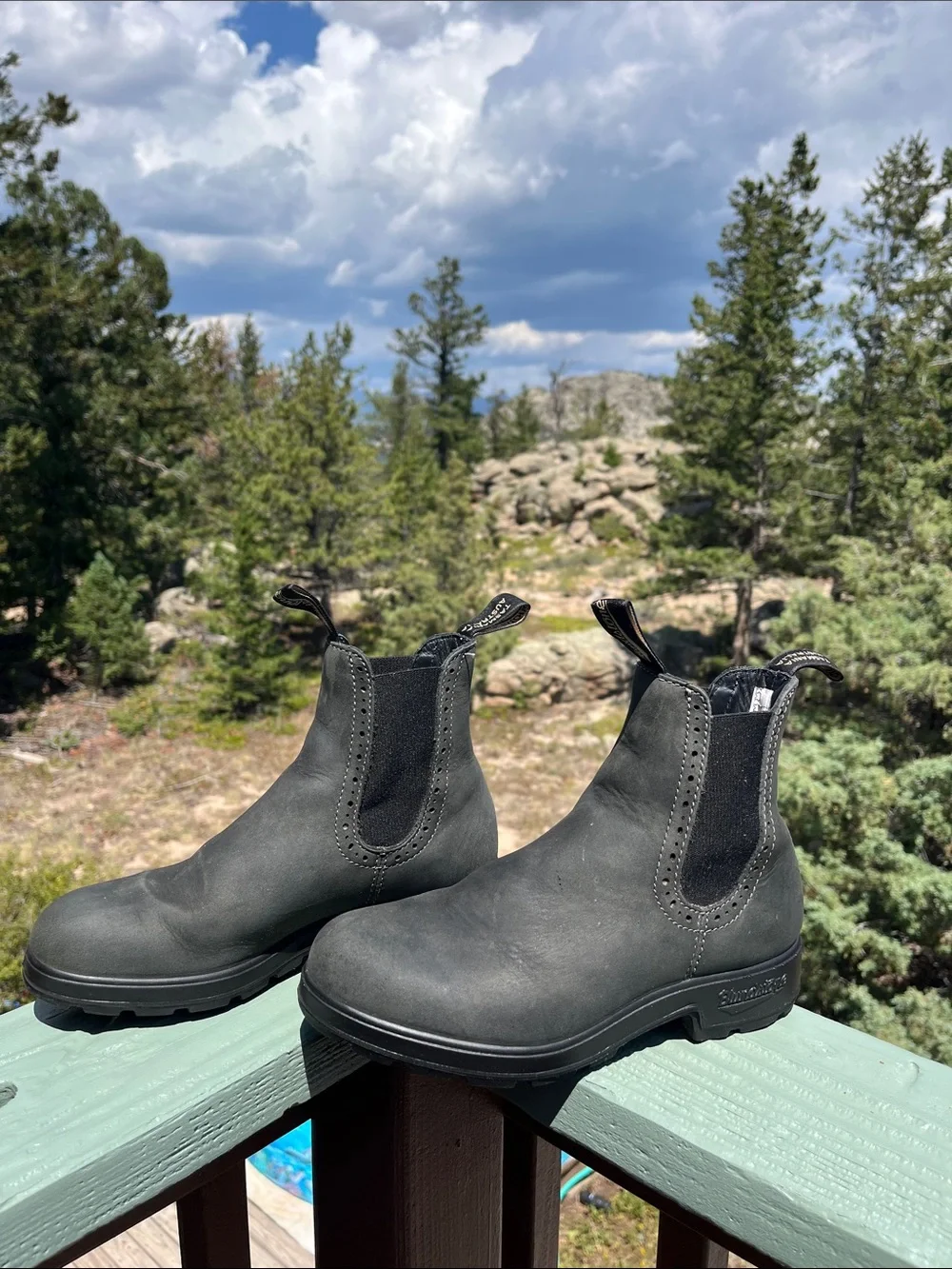 Blundstone Women's Originals #1630 High Top Boots in Rustic Black AU4 USW7
